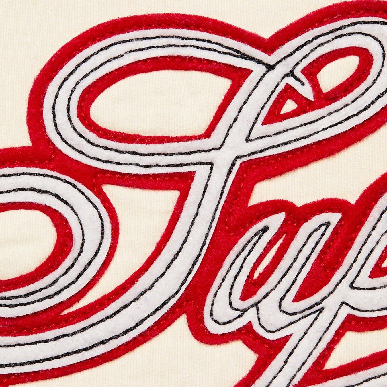 Paneled Script Hooded Sweatshirt view 4